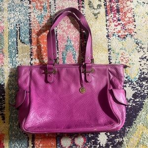 Levenger Purple Leather Women's Bag